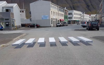 3D zebra crossings slowing motorists down